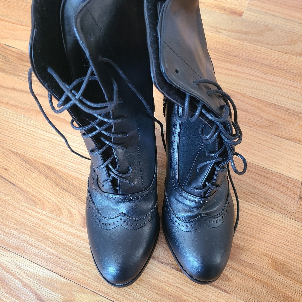 black boots